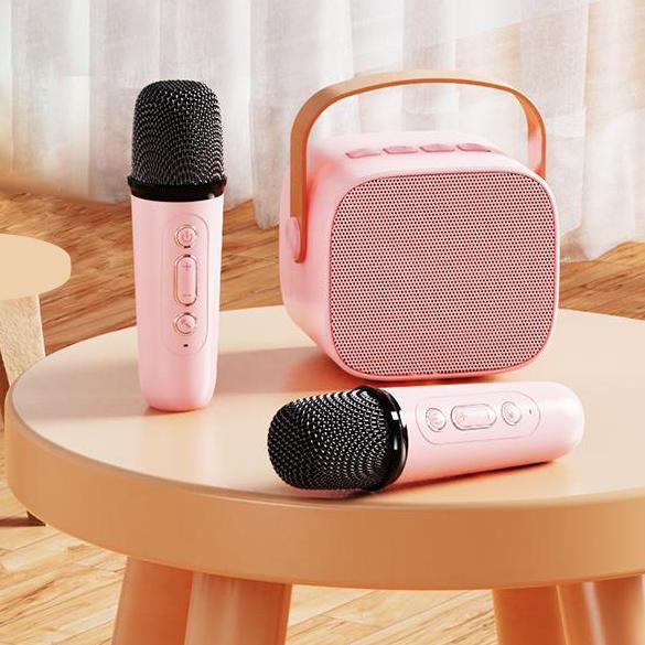 NEW MINI KAROKE SPEAKER BLUETOOTH 2 MIC / MINI KAROKE SPEAKER BLUETOOTH PORTABEL PENUH BASS / BLUETO