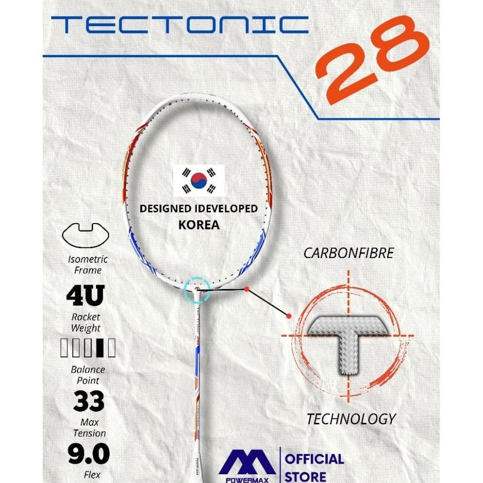 PROMO TERBARU Raket Badminton Powermax 36LBS Furious 50 M 800 Sting Shot Tectonic 28 Tornado 800 Ori