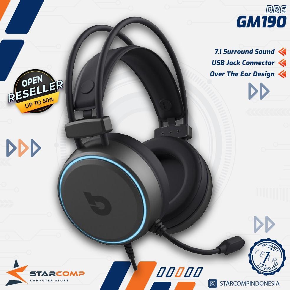 HOT DEALS DBE GM190 7.1 VIRTUAL SURROUND GAMING HEADPHONE GM-190 GM 190