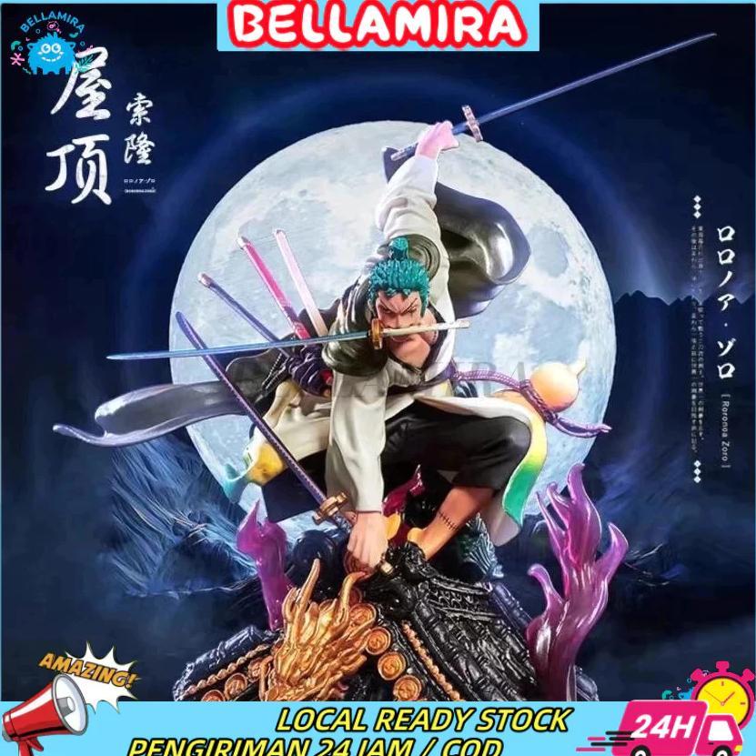 Pajangan Action figur Zoro Atap Sauron Original Anime One Piece Luffy Roronoa Zoro PVC Koleksi Premi