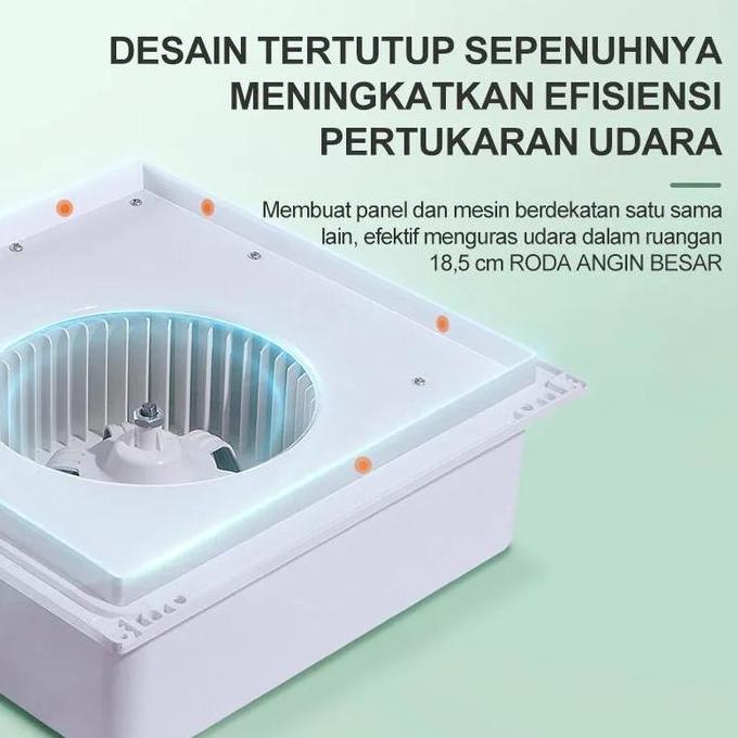 Exhaust Fan Kipas Angin Hexos Plafon Dak penyedot panas kamar Plafon Exhaust Sirroco Siroco Ventilan
