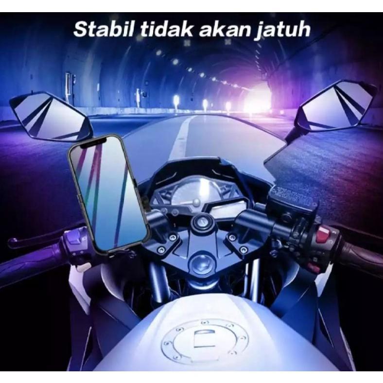 Grade Ori Holder Motor Full Besi Keseluruhan Original 100% Holder Hp Motor Stang Besi