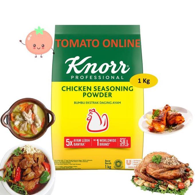 Bumbulengkap- Knorr Knoor Chicken Seasoning Powder Refill 1 Kg 1Kg / 1000 Gr Gram G