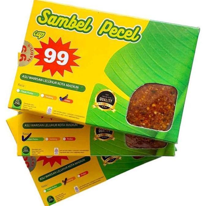 Newstockkita- Sambel Pecel Cap 99 Khas Kota Madiun Bumbu Kacang Ketoptak Salad Gorengan