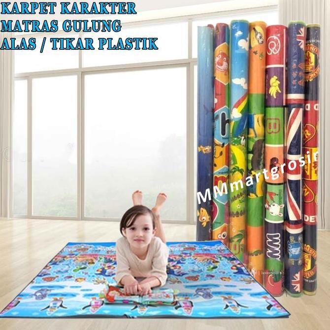 TERLARIS KAET KARAKTER ANAK / MATRAS GULUNG KARAKTER / TIKAR LANTAI / KAET