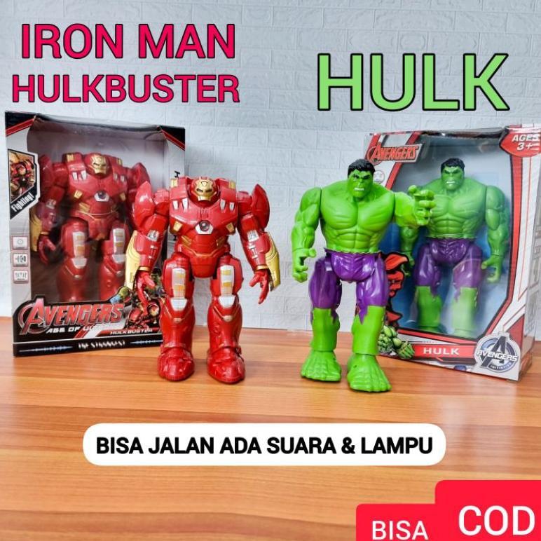 MAINAN ROBOT HULK DAN IRON MAN HULKBUSTER AVENGERS UKURAN BESAR