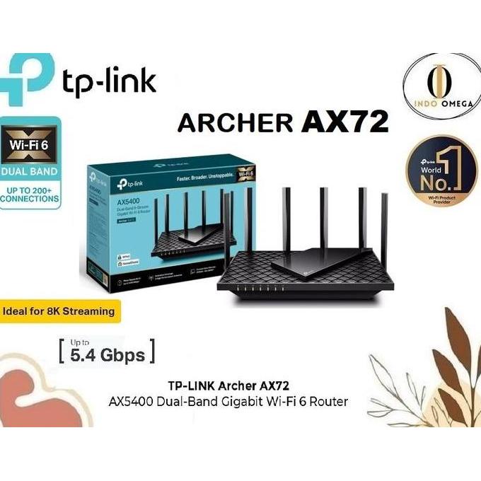 TERLARIS TP-LINK ARCHER AX72 AX5400 WIFI 6 ROUTER DUAL-BAND GABIT