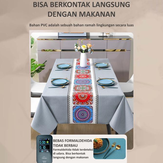 Taplak Meja Bohemia Wateroof 140 X 200 Cm Taplak Meja Bohemian Tablecloth Bohemian Tebal