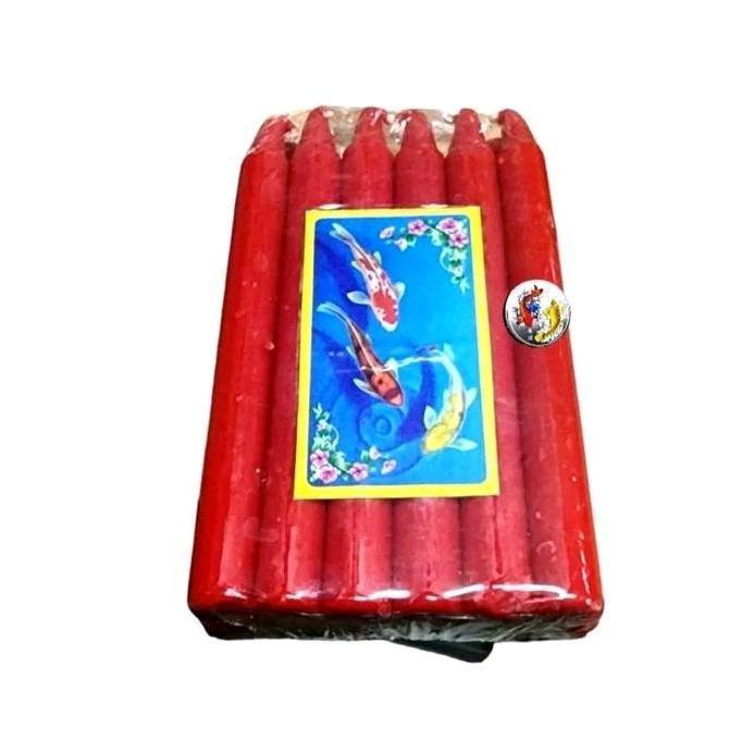Tokoro- ( 12 Batang) Lilin Merah Isi 12 Batang Jumbo/ Lilin Sembahyang