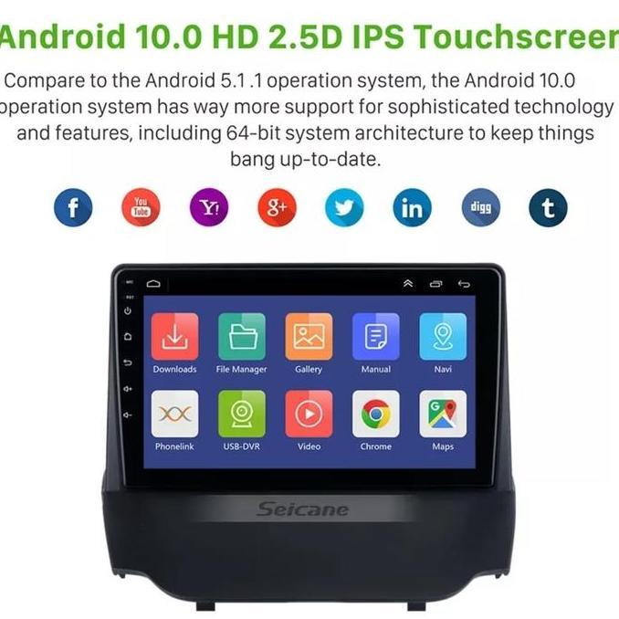 Head unit android 9 inch Oem Ford Ecosport/ Head unit ford Ecosport