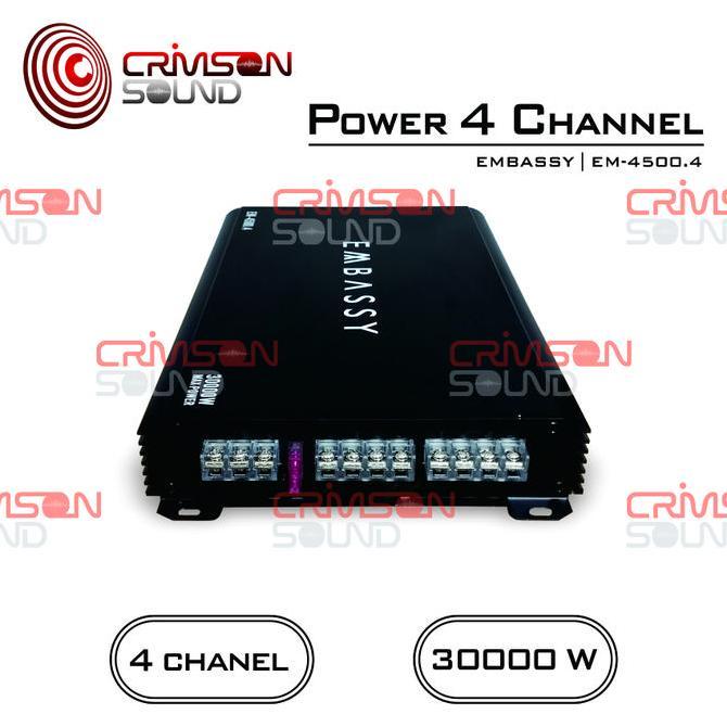 POWER AMPLIFIER MOBIL 4 Channel 30W EMBASSY EM - 4.4