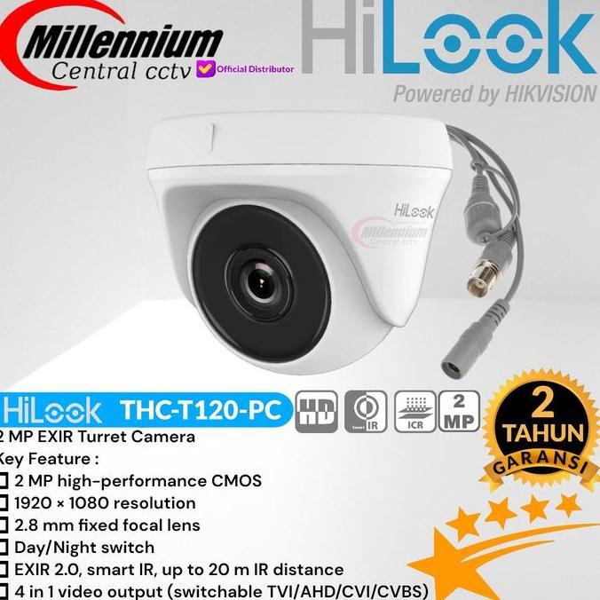 Lengkap,Cod,Bisa- Hilook Thc-T10-Pc Mp / Hilook Camera Cctv Indoor Analog Mp