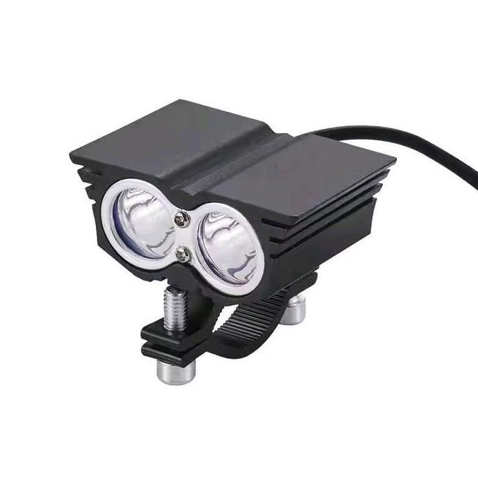 TERLARIS LAMPU TEMBAK SOROT LED 2MATA OWL PUTIH ANTI AIR FOGLAMP LED 20WATT 12-24VOLT.