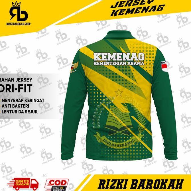 Fotwell- Jersey Kementerian Agama/Jersey Kemendag Panjang/Jersey Lapangan /Kaos Olah Raga Panjang/Ka