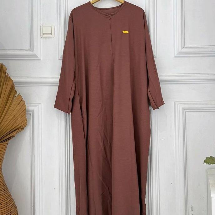 Shukyo- Tans - Long Daily Dress Abaya Daily Nita Gamis Basic Simple Elegant Crinkle Muslim Airflow H