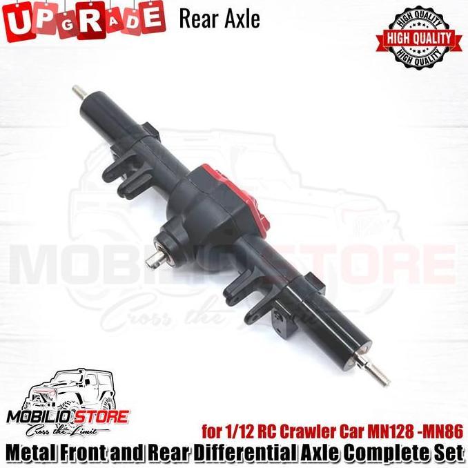 Promo Metal Front And Rear Differential Axle Complete Set For Mn128 - Mn86 Cod