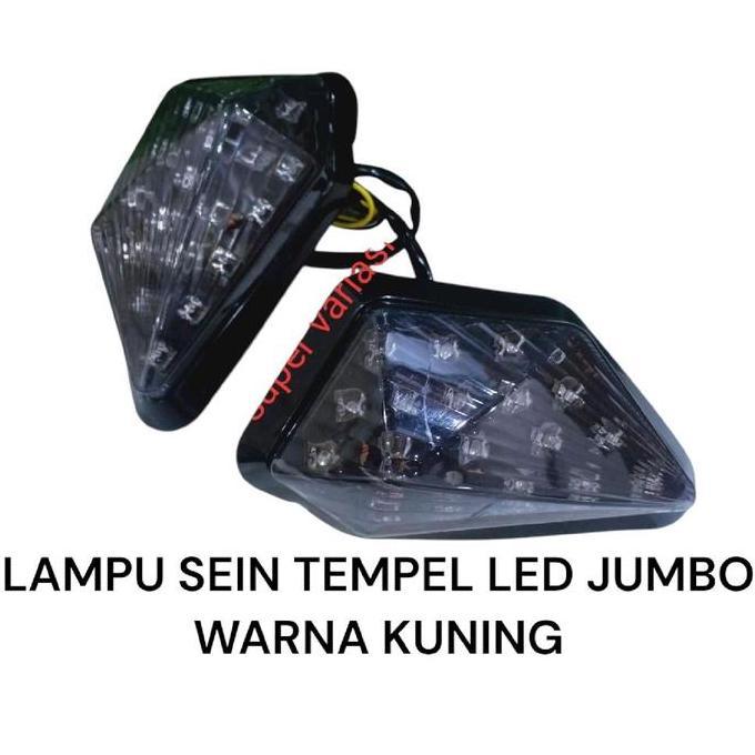 TERLARIS LAMPU SEIN TEMPEL LED JUMBO NINJA 250 NINJA RR R15 R25 CBR VIXION LAMPU SEIN TEMPEL LED FER