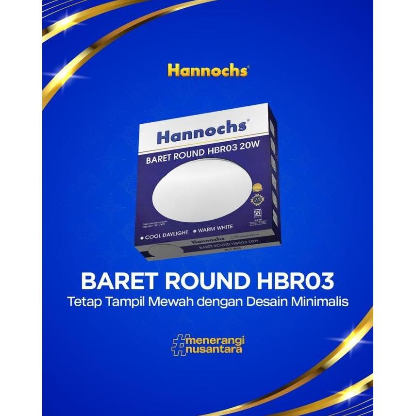 Lampu Ceiling Lamp LED HANNOCHS BARET ROUND 15W 20W 30W HBR03