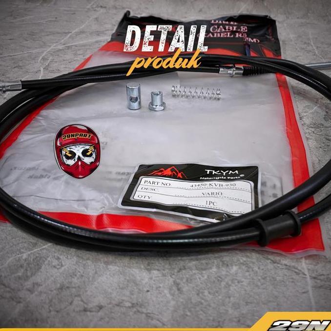 TERLARIS BRAKE CABLE TALI KABEL SELANG REM BELAKANG ORINAL TAKAYAMA MOTOR MIO SOUL BEAT VARIO