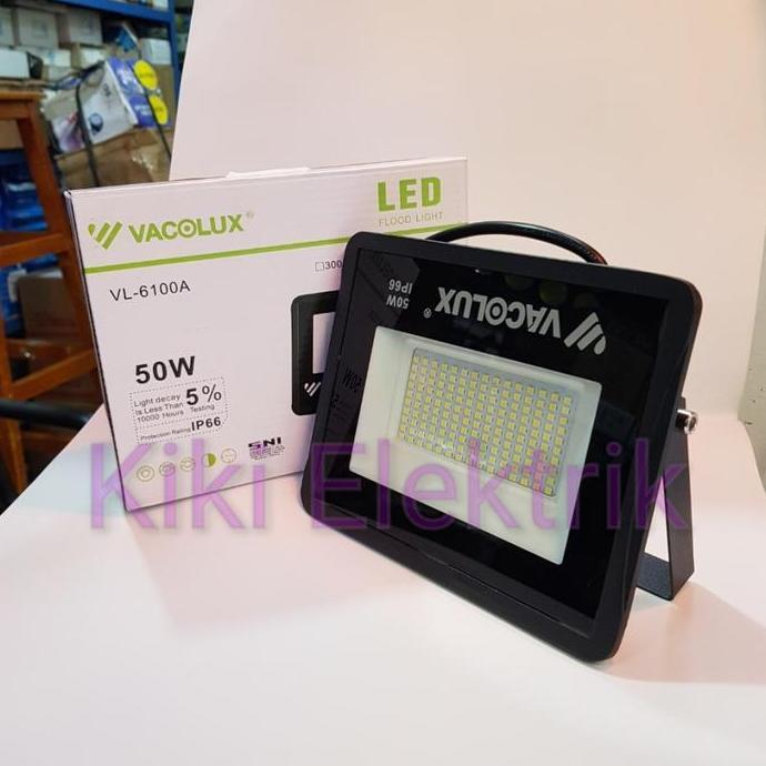 TERBARU - Lampu Sorot LED 50 watt VACOLUX Garansi 1 Tahun / Flood Light 50w