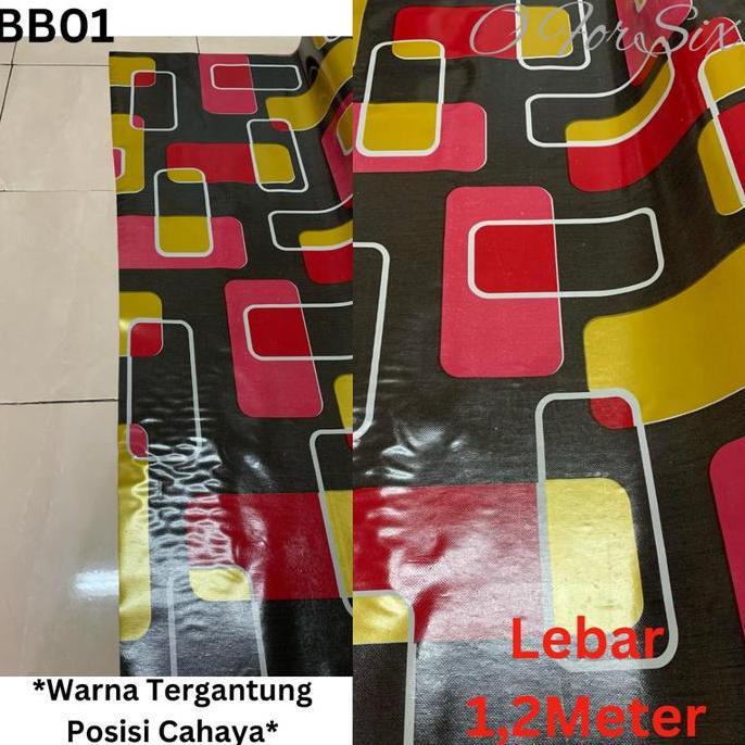 TERLARIS (NEW) (ROLL 20 METER) KAET PLASTIK/PERLAK LANTAI/MEJA/KAET LANTAI PLASTIK LEBAR 1,2 METER (