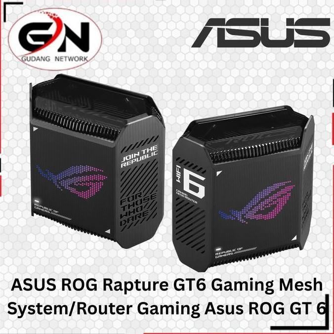 TERLARIS ASUS ROG RAPTURE GT6 GAMING MESH SYSTEM / ROUTER GAMING ASUS ROG GT 6