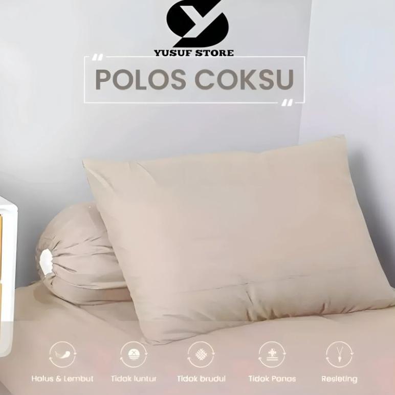 New (New Produk) Sarung Bantal Polos Halus / Sarung Bantal Polos Hitam / Sarung Bantal Guling Polos 