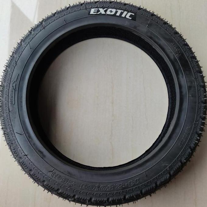 ban sepeda listrik 14 x 2.50 ( 64-254) tubeless tubles exotic