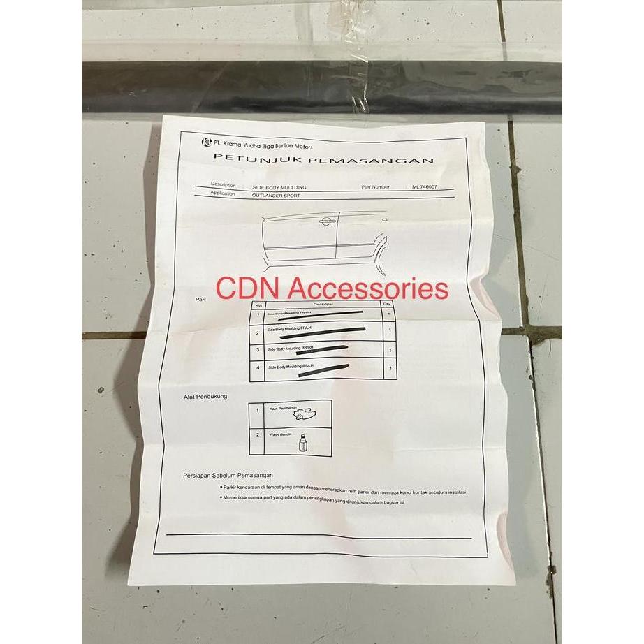 Side Body Moulding Outlander Sport Orinal/List Pintu Mobil Outlander