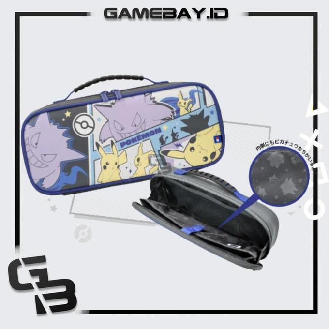 Nintendo Switch HORI V1 / V2 / Oled Carrying Case Pikachu x Mimikyu x Gengar (HORI) / Pouch / Bag