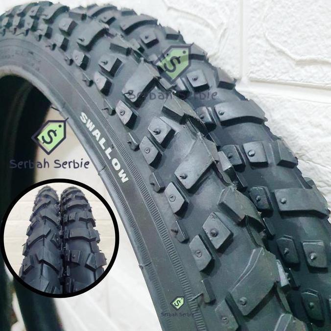 BAN LUAR SEPEDA 26X1.95 SWALLOW 26 X 195 1.95 DELI TIRE 26x195 HITAM MTB CITY ROAD BIKE RACING TOURI