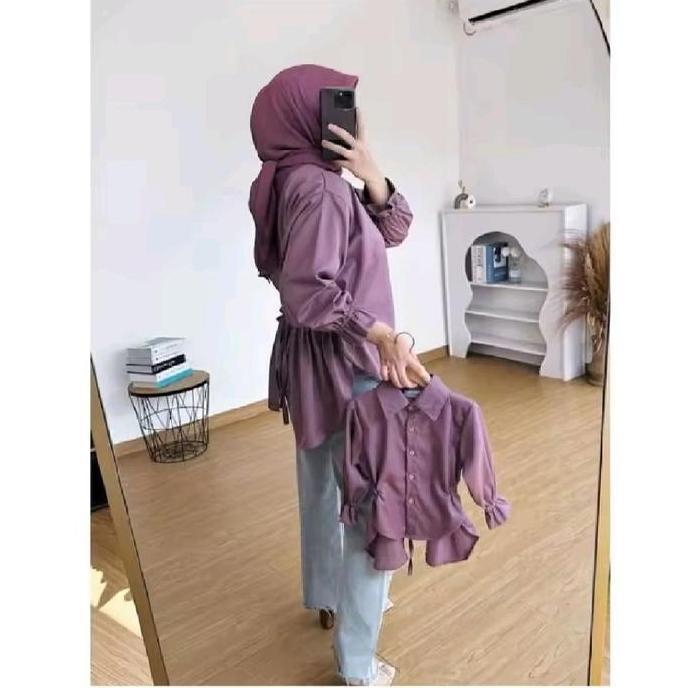 Naomi Couple Ibu Dan Anak Perempuan / Baju Couple Ibu Dan Anak Perempuan / Blouse Couple Ibu Anak Pe