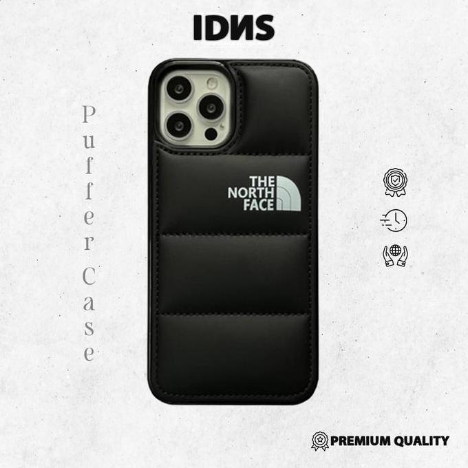 NEW IDNS Case Puffer TNF 04| Case Bantal hitam | Pillow case TNF / Casing Iphone 11 / Case Iphone 11