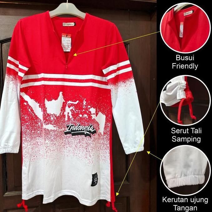 Shafamarwa Kaos keluarga Merah Putih Agustusan - Baju Seragam Couple Edisi Kemerdekaan 17 Agustus SM