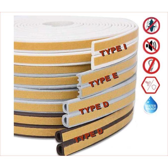 Rubber seal Penutup Celah Pintu jendela Peredam suara
