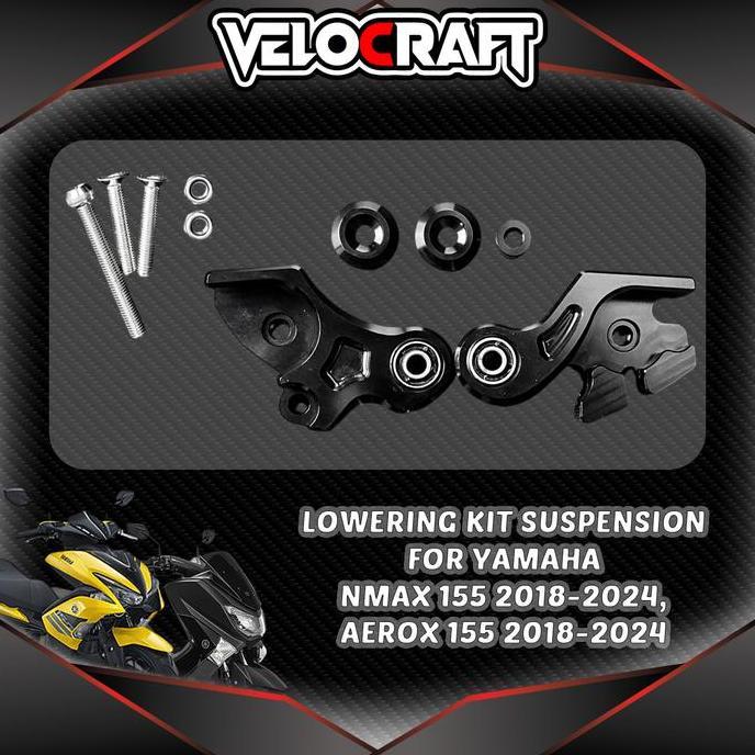 Velocraft Lowering Kit Suspension Untuk Yamaha Nmax 155 Nmax155 2018 - 2024 Aerox 155 Aerox155 2018 