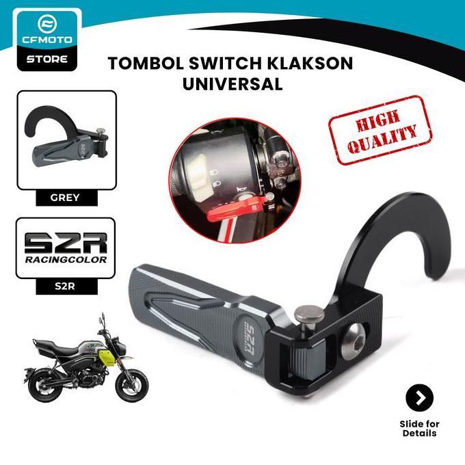 Tombol Switch Klakson Motor Papio Universal Cnc Horn Switch Button Accessories Hemat