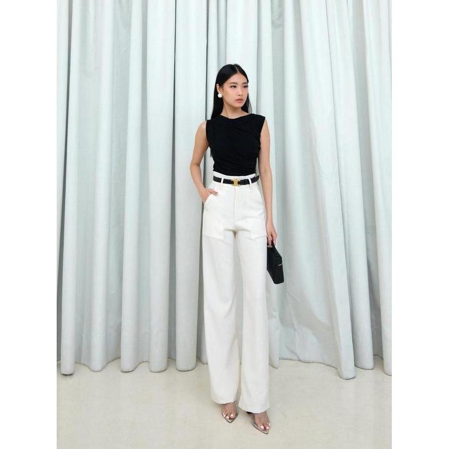 NOMI - Gio Hhwaist Pants / Kulot Straht Cut Pants Wanita