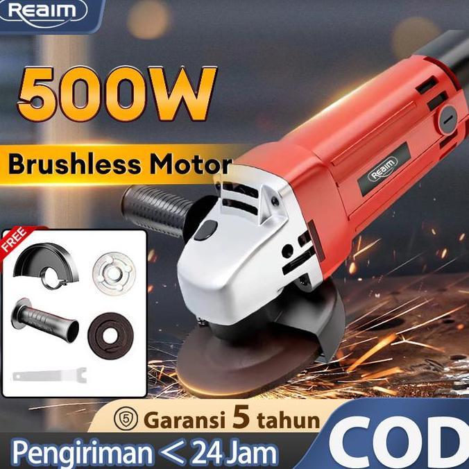 Hab BISA COD Mesin gerinda Tangan Listrik 4 Laxton Angle Grinder Mata potong, Poles, Piringan Amplas