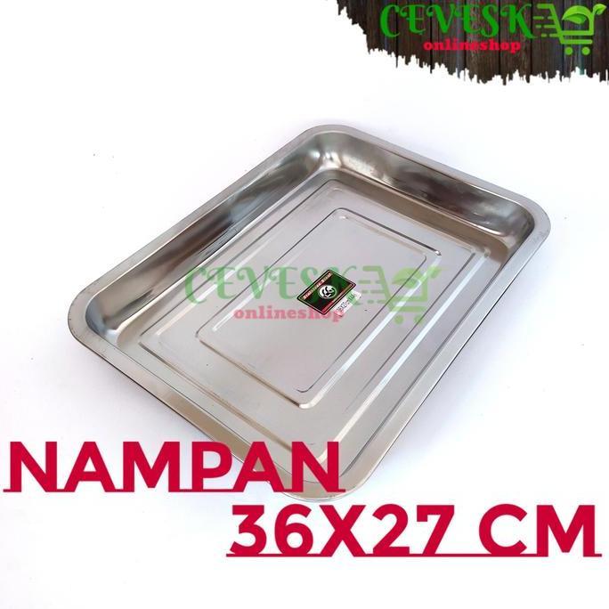 Sunn- Baki Stainless 36 X 27 Nampan Lodor Prasmanan