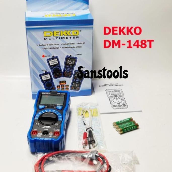 Fastx- Dekko Dm-148T Dital Multimeter True Rms Auto Range Deko Dm148T
