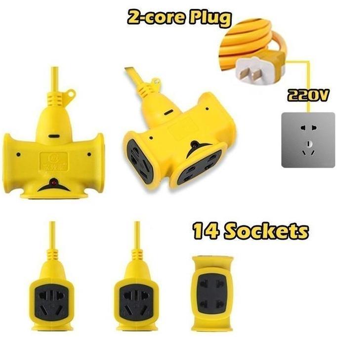 Fastx- Kabel Sambungan Multi Fungsi /Colokan Kabel Listrik /Kabel Kerja Bengkel Panjang Kabel 10Mete