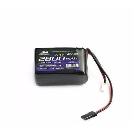 Promo Arrowmax Lipo 2800Mah 2S Tx/Rx 7.4V Hump Pack - Am-700913 Cod