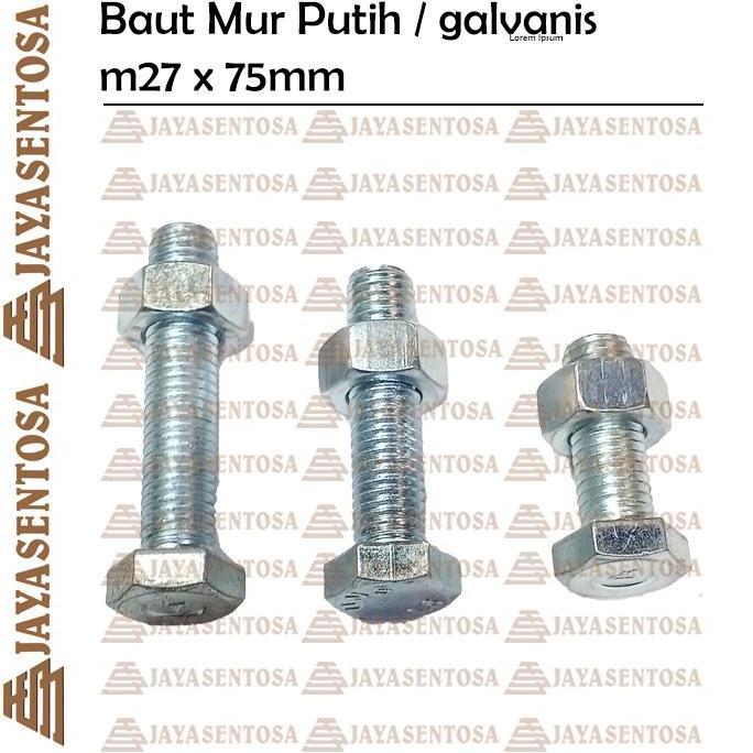 MUR BAUT 27 X 75 / BMP M27 X 75 GALVANIS / BMP M27 X 75 TERBARU