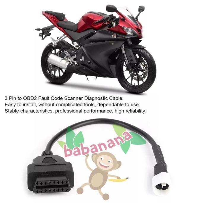 Promo Kabel scanner OBD yamaha cable 16 to 3 pin diagnostik motor xmax nmax r15 Diskon
