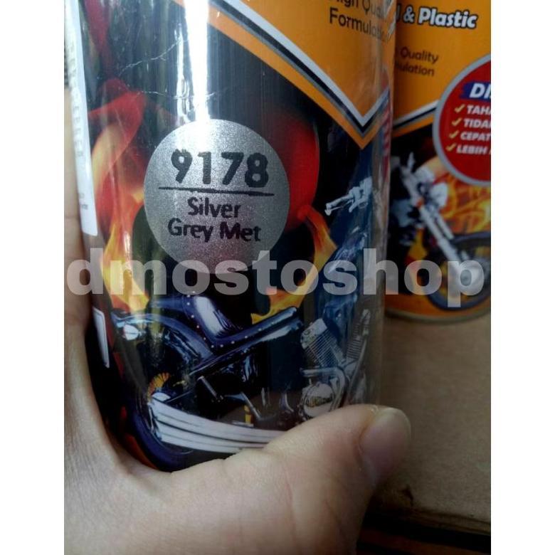 Pilok Diton Premium Silver Grey Met 9178 Pilok Silver Gelap Silver Metalik Pilox Cat semprot Diton 4