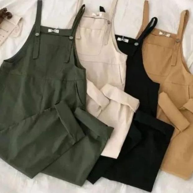 Flow Overall Jumpsuit Wanita - Baju Kodok Wanita - Kasual Korean Style Jumsuit Kodok