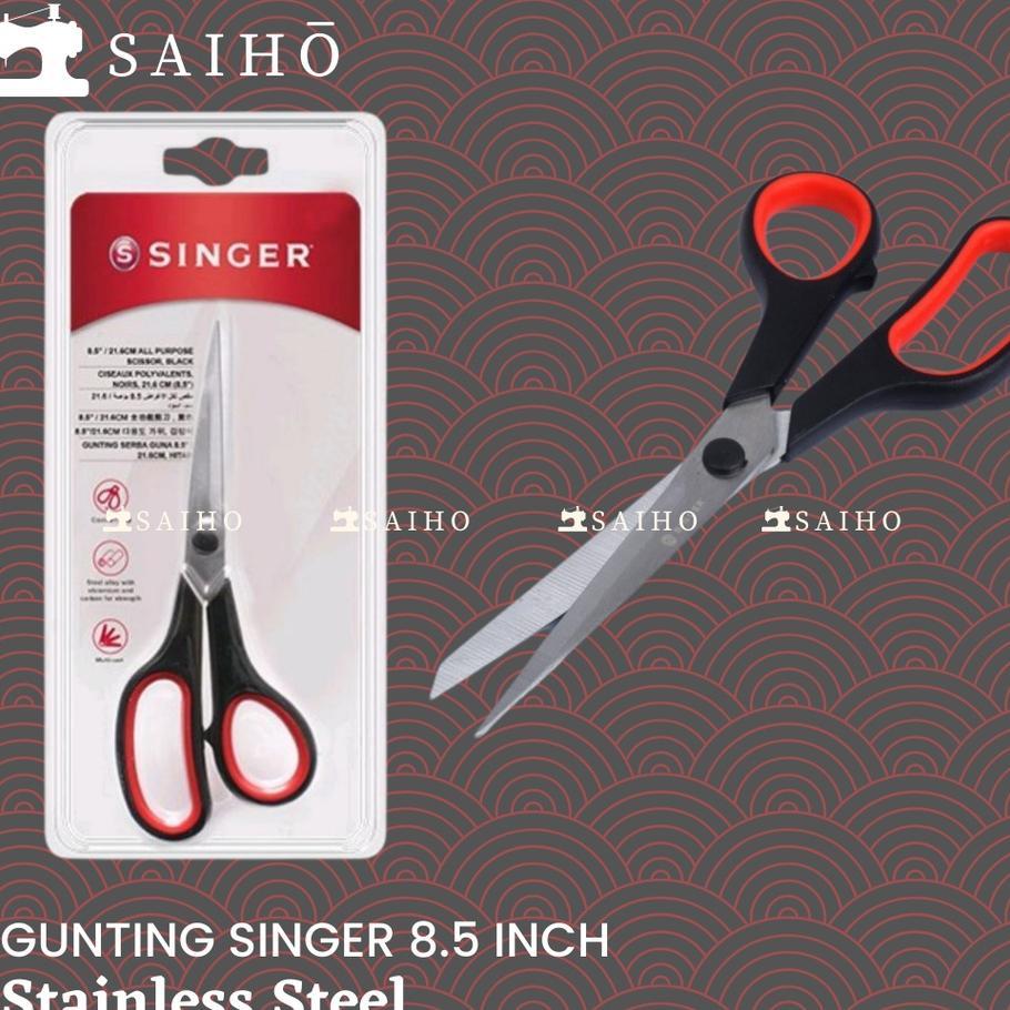 [Singer] Gunting Potong Bahan Kain Singer 8.5" | All Purpose Tailor Scissors