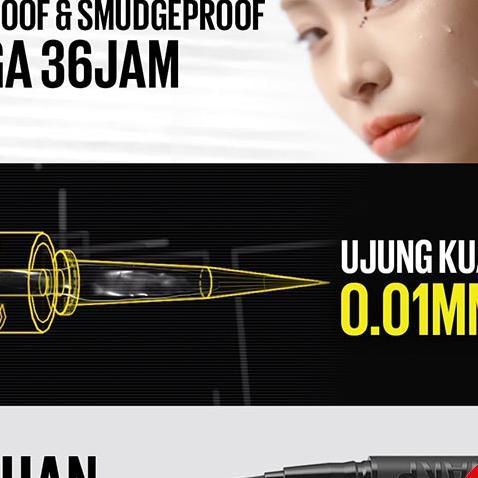 Maybelline Hypersharp Extreme Liquid Eyeliner - Eye Makeup - Waterproof Eyeliner Hitam