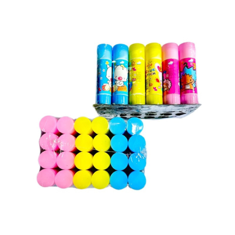 (24 Pcs) Lem Stik Fancy Glue Stick Besar 23Gr
